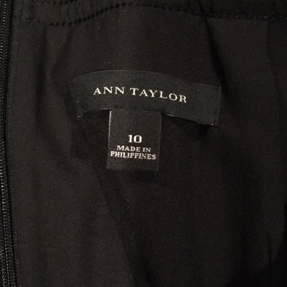 Ann Taylor EUC pencil skirt sz 10 black & white - Picture 8 of 9